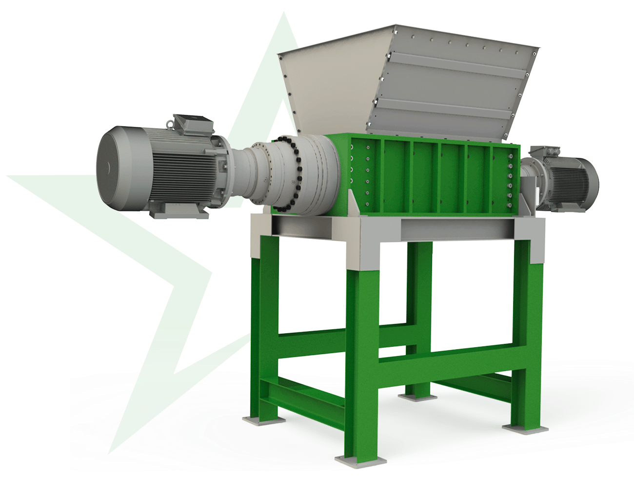 Double shaft shredder